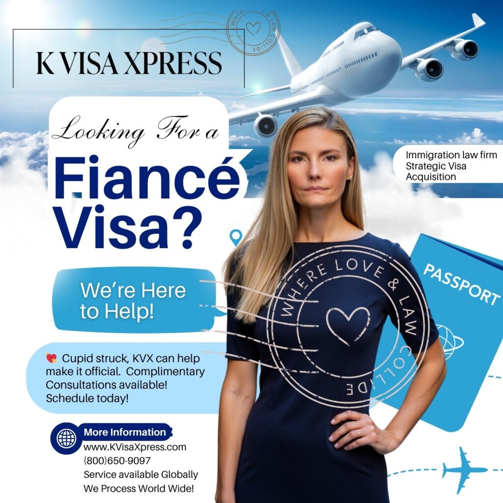 K-1 fiancé visa lawyer meeting with couple at KVX Immigration Law Firm in West Virginia